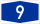 Bundesautobahn 9 number.svg